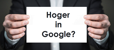 Hoger in google