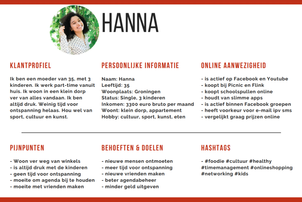 Hanna's Succesvolle Cv Met Een Foto Van Een Vrouw Die Haar Seo En Sociale Mediavaardigheden Laat Zien.